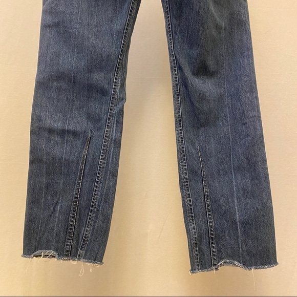 Diesel 32 x 26.5 Darron Cutoff Men’s Jeans Distressed Button Fly Logo Raw Hem - Picture 6 of 16